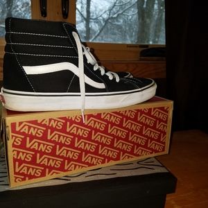 Black and white high top Van's size 11.5 mens